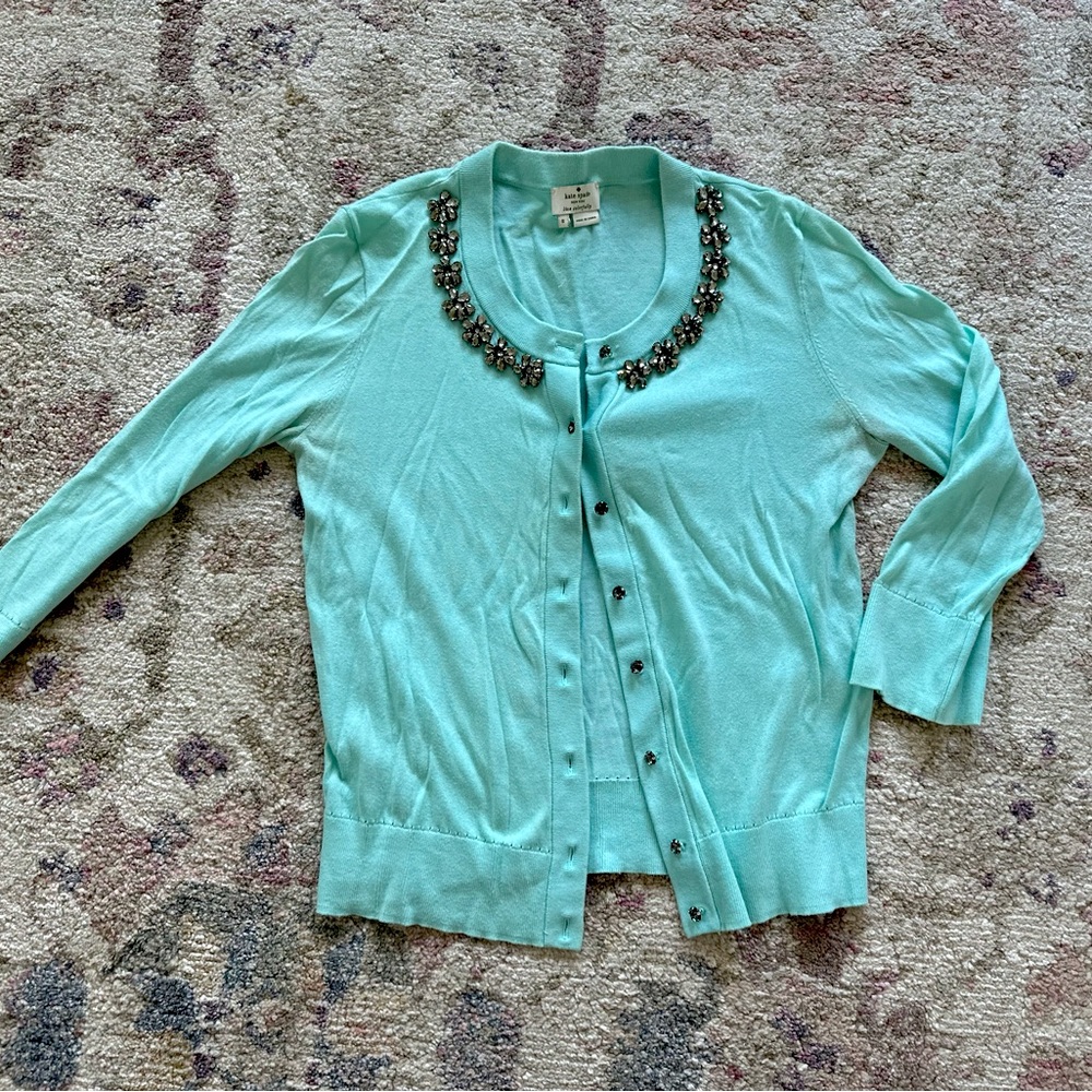 Kate spade jeweled cardigan